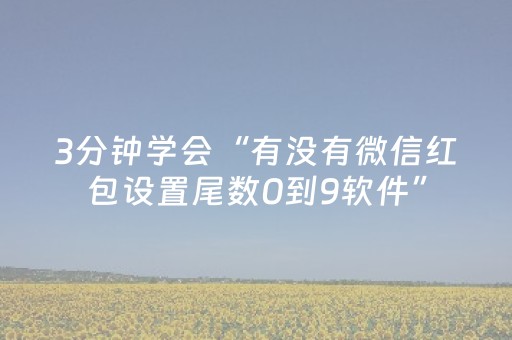 3分钟学会“有没有微信红包设置尾数0到9软件”（详细透视教程）-哔哩哔哩