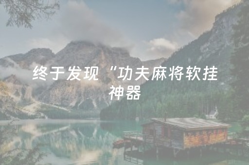 终于发现“功夫麻将软挂神器（专用辅牌神器免安装）