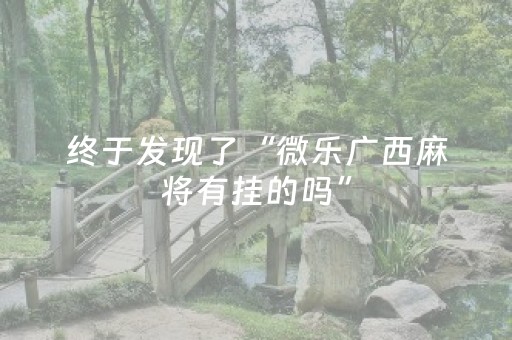 终于发现了“微乐广西麻将有挂的吗”（详细透视教程）-哔哩哔哩