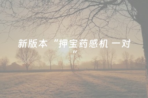 新版本“押宝药感机 一对”（详细透视教程）-哔哩哔哩