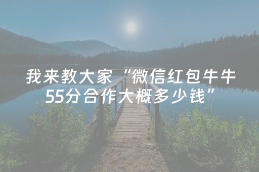 我来教大家“微信红包牛牛55分合作大概多少钱”（详细透视教程）-哔哩哔哩