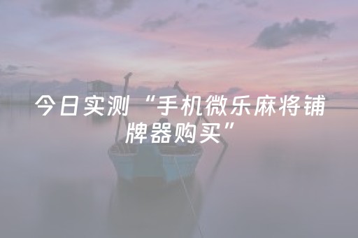 今日实测“手机微乐麻将铺牌器购买”（详细透视教程）-哔哩哔哩