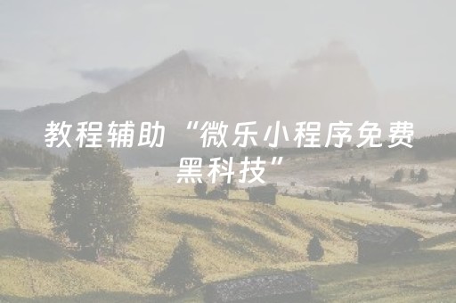 教程辅助“微乐小程序免费黑科技”（详细透视教程）-哔哩哔哩