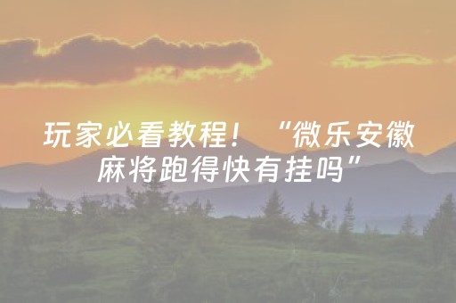 玩家必备教程“途游四川麻将输赢规律（专用辅牌神器免安装）