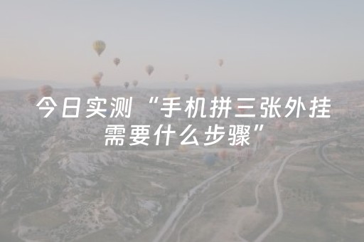 今日实测“手机拼三张外挂需要什么步骤”（详细辅助教程）-哔哩哔哩