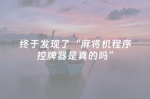 终于发现了“麻将机程序控牌器是真的吗”（详细透视教程）-哔哩哔哩