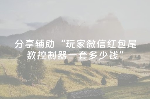 分享辅助“玩家微信红包尾数控制器一套多少钱”（详细透视教程）-哔哩哔哩