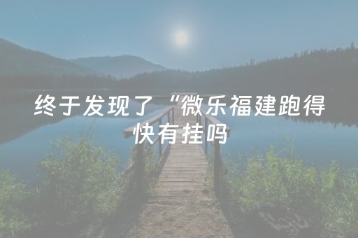 终于发现了“微乐福建跑得快有挂吗（专用辅牌神器免安装）