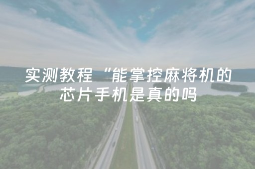 实测教程“能掌控麻将机的芯片手机是真的吗（专用辅牌神器免安装）