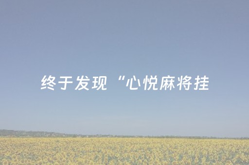 终于发现“心悦麻将挂（专用辅牌神器免安装）