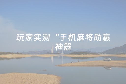 玩家实测“手机麻将助赢神器（专用辅牌神器免安装）