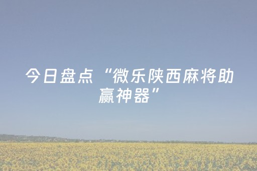 今日盘点“微乐陕西麻将助赢神器”（详细开挂教程）-哔哩哔哩