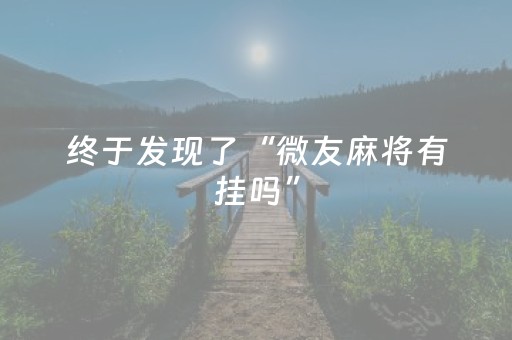 终于发现了“微友麻将有挂吗”（详细透视教程）-哔哩哔哩