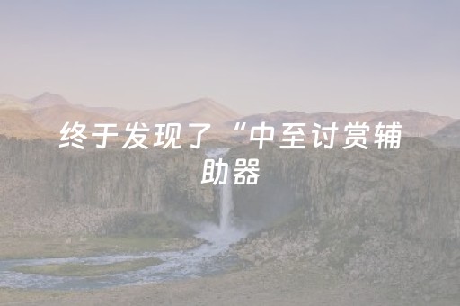 终于发现了“中至讨赏辅助器（助赢神器通用版）
