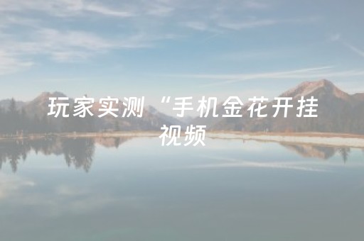 玩家实测“手机金花开挂视频（助赢神器通用版）
