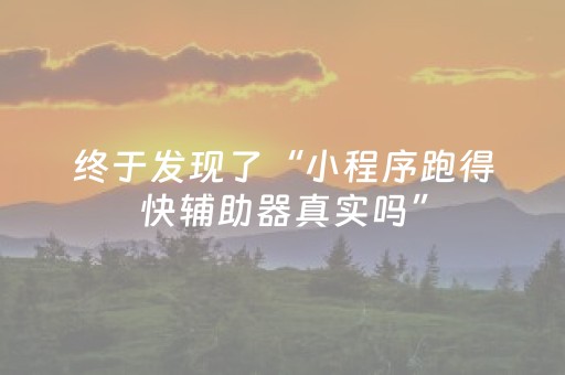 终于发现了“小程序跑得快辅助器真实吗”（详细透视教程）-哔哩哔哩