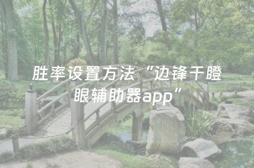 胜率设置方法“边锋干瞪眼辅助器app”（详细透视教程）-哔哩哔哩