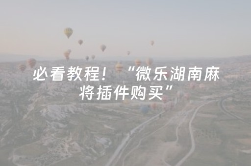 必看教程！“微乐湖南麻将插件购买”（详细透视教程）-哔哩哔哩