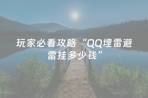 玩家必看攻略“QQ埋雷避雷挂多少钱”（详细透视教程）-哔哩哔哩