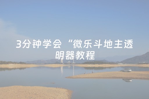我来教大家“微信小程序雀神辅助器”（详细透视教程）-哔哩哔哩