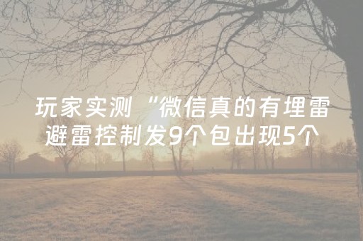 玩家实测“微信真的有埋雷避雷控制发9个包出现5个雷软件”（详细透视教程）-哔哩哔哩