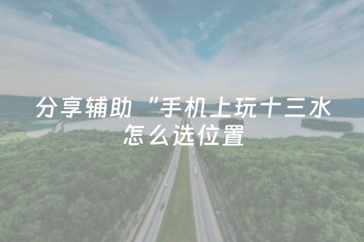 必看教程“手机麻将软件购买（专用辅牌神器免安装）