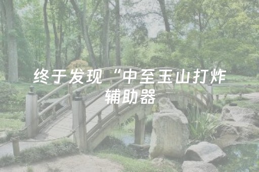 终于发现“中至玉山打炸辅助器（助赢神器通用版）