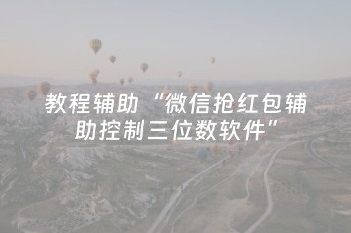 教程辅助“微信抢红包辅助控制三位数软件”（详细透视教程）-哔哩哔哩