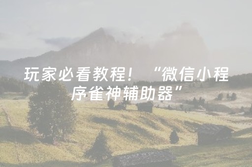 实测分析“手机微乐麻将免安装控牌器”（详细透视教程）-哔哩哔哩