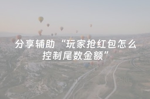 分享辅助“玩家抢红包怎么控制尾数金额”（详细透视教程）-哔哩哔哩