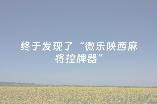 终于发现了“微乐陕西麻将控牌器”（详细透视教程）-哔哩哔哩