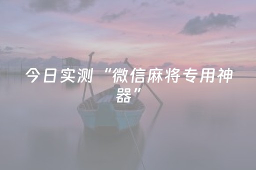 今日实测“微信麻将专用神器”（详细透视教程）-哔哩哔哩