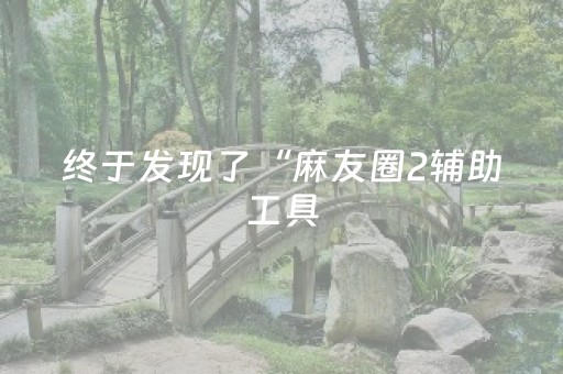 终于发现了“麻友圈2辅助工具（专用辅牌神器免安装）