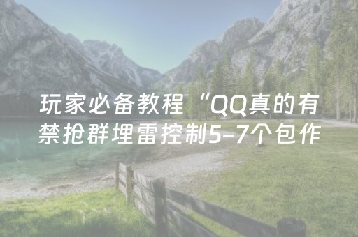 玩家必备教程“QQ真的有禁抢群埋雷控制5-7个包作弊软件”（详细透视教程）-哔哩哔哩