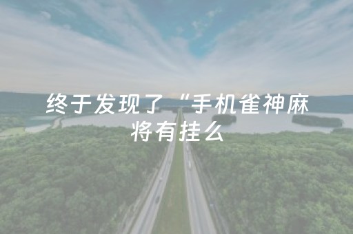 终于发现了“手机雀神麻将有挂么（专用辅牌神器免安装）