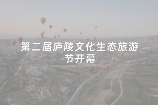 第二届庐陵文化生态旅游节开幕