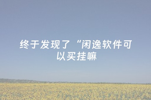 终于发现了“闲逸软件可以买挂嘛（专用辅牌神器免安装）