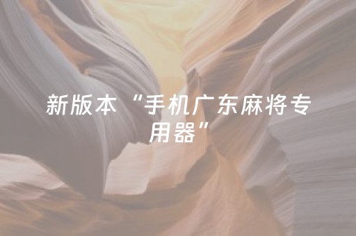 新版本“手机广东麻将专用器”（详细透视教程）-哔哩哔哩
