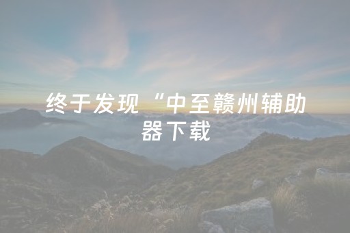 终于发现“中至赣州辅助器下载（专用辅牌神器免安装）