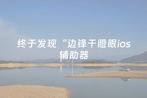 终于发现“边锋干瞪眼ios辅助器（专用辅牌神器免安装）