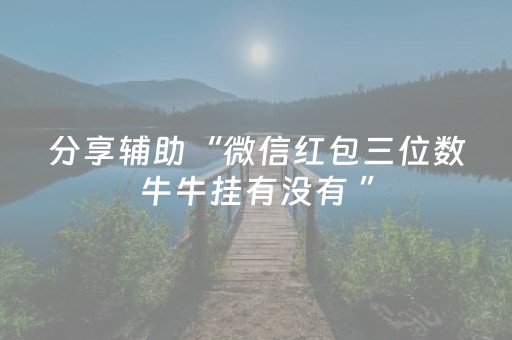 分享辅助“微信红包三位数牛牛挂有没有 ”（详细透视教程）-哔哩哔哩