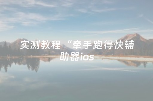 实测教程“牵手跑得快辅助器ios（专用辅牌神器免安装）