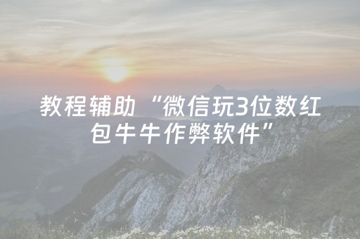 教程辅助“微信玩3位数红包牛牛作弊软件”（详细透视教程）-哔哩哔哩