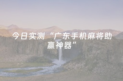 今日实测“广东手机麻将助赢神器”（详细开挂教程）-哔哩哔哩