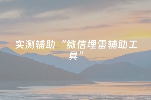 实测辅助“微信埋雷辅助工具”（详细透视教程）-哔哩哔哩