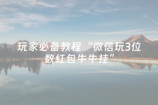 玩家必备教程“微信玩3位数红包牛牛挂”（详细透视教程）-哔哩哔哩