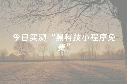 今日实测“黑科技小程序免费”（详细透视教程）-哔哩哔哩