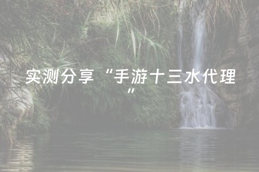 实测分享“手游十三水代理”（详细辅助教程）-哔哩哔哩