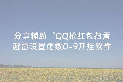 分享辅助“QQ抢红包扫雷避雷设置尾数0-9开挂软件”（详细透视教程）-哔哩哔哩