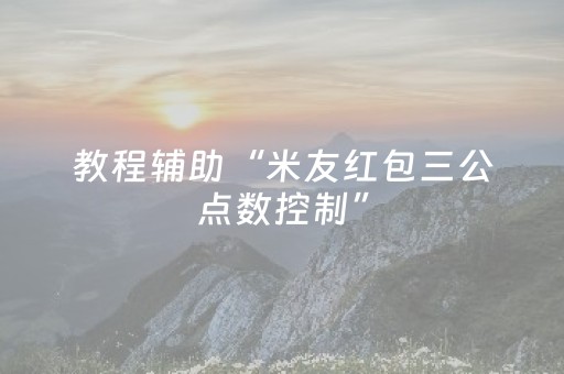 教程辅助“米友红包三公点数控制”（详细透视教程）-哔哩哔哩